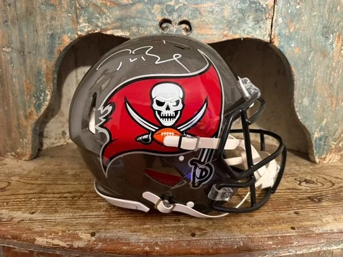 Tom Brady Tampa Bay Buccaneers Signed Authentic Full Size Helmet Fanatics COA