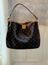 Louis Vuitton Delightful Shoulder Bag PM Brown Canvas