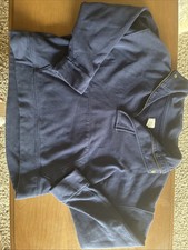 Navy Cropped Pull Over Jacket