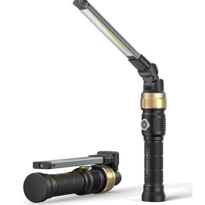 Rechaegeable Work Light, 5000mAh Magnetic Flashlight with 360° Rotate Foldabl...