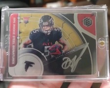 2022 Panini Elements Drake London RC Steel Signatures On Card Auto /79 Falcons