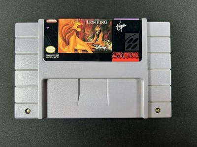 Super Nintendo Entertainment System SNES - The Lion King (1994) Tested, Cleaned