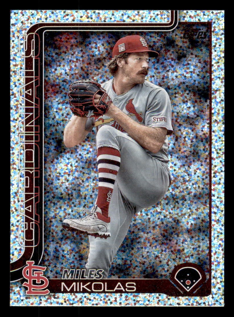 Miles Mikolas 2025 Topps Confetti #137 St. Louis Cardinals