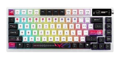 ASUS ROG Azoth X Tastatur Gaming USB + RF Wireless + Bluetooth Schweiz Schwarz,