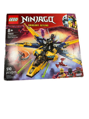 Lego Ninjago Ras and Arins Super Storm Jet, box has creases,pls check the photos