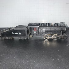 Vintage Mantua 0-4-0 Santa Fe Steam Engine 24 w/ Tender HO