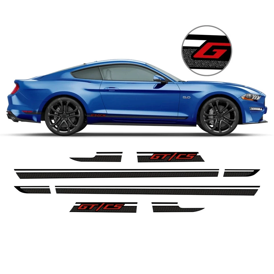 California Special GT/CS Rocker Panel Fade Stripes Gráficos 2015 2016 2017 Foto 2 de 4
