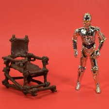 Star Wars 3.75 TSC Saga Collection C-3PO with Ewok Throne As Shown I26