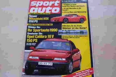 2) Sport Auto 07/1990 - Mercedes 190 E 2.5-16 Evo  - BMW M3 E30 Sport Evolution