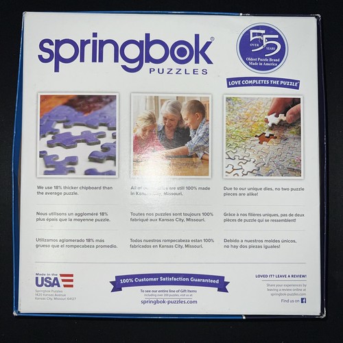 SPRINGBOK State Plates 1000 Pc Jigsaw Puzzle 2020 LARGE PIECES Complete 24x30 - Picture 3 of 7