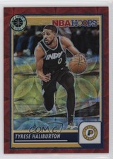 2023 Panini NBA Hoops Premium Stock Red Prizm 74/88 Tyrese Haliburton #201 s1i