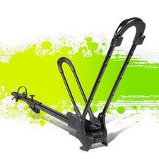 Heavy Duty Iron Car Bicycle Roof Top Frame Wheel-on Mount Bike Rack Wkey Lock