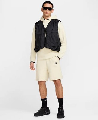 Größe Small - Nike Tech Herren Woven Vest Gilet Loose Fit Schwarz HM4262-010