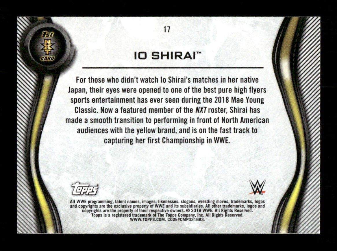 2019 Topps WWE NXT #17 Io Shirai WWE Roster | eBay