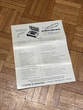 Vintage THORENS Swiss Music Boxes Dealer Brochure