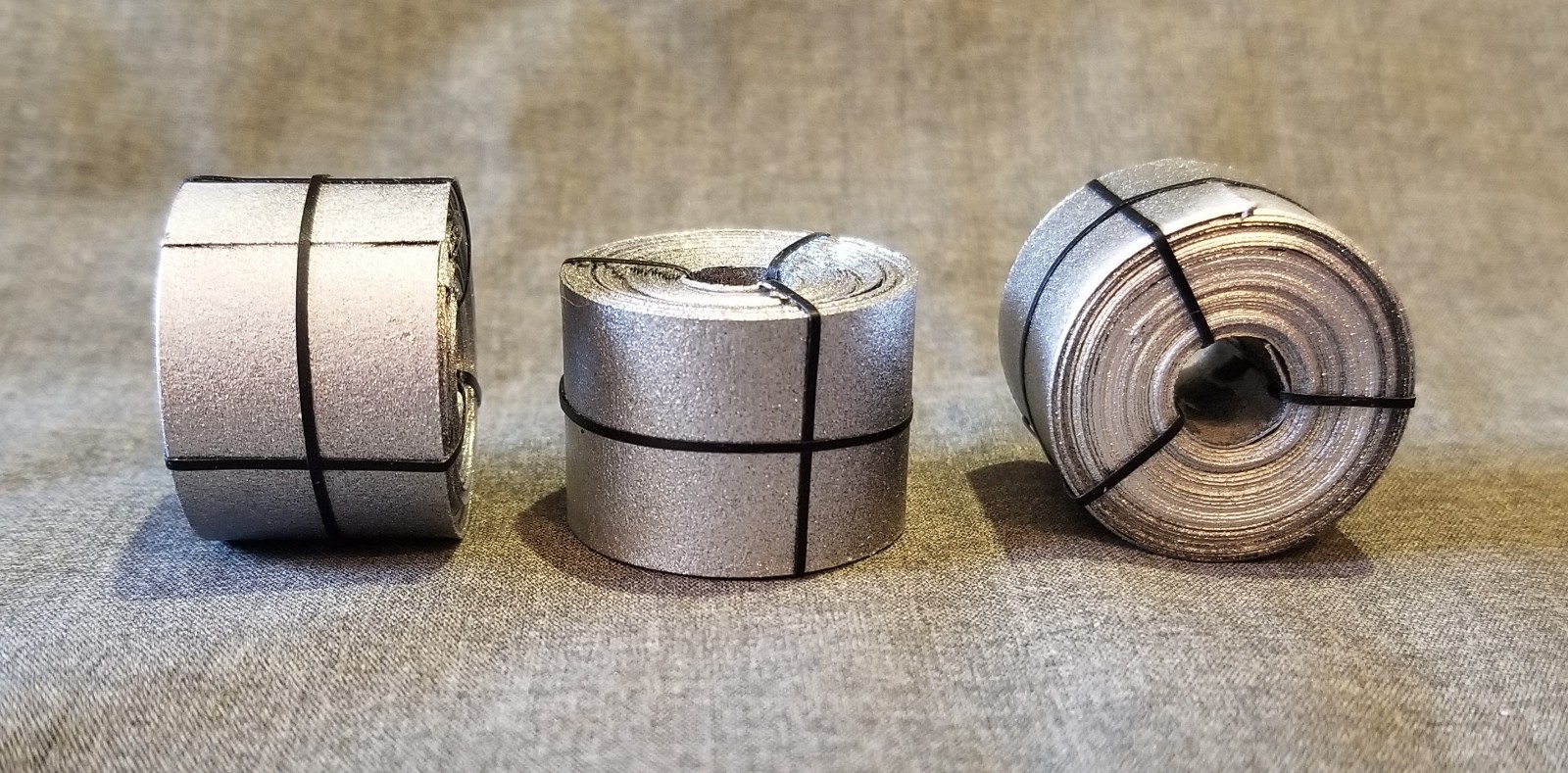 LMH 8705 Detail Part STEEL COIL Car Truck Load GALVANIZED SS 8 Coils 60" x 7' HO