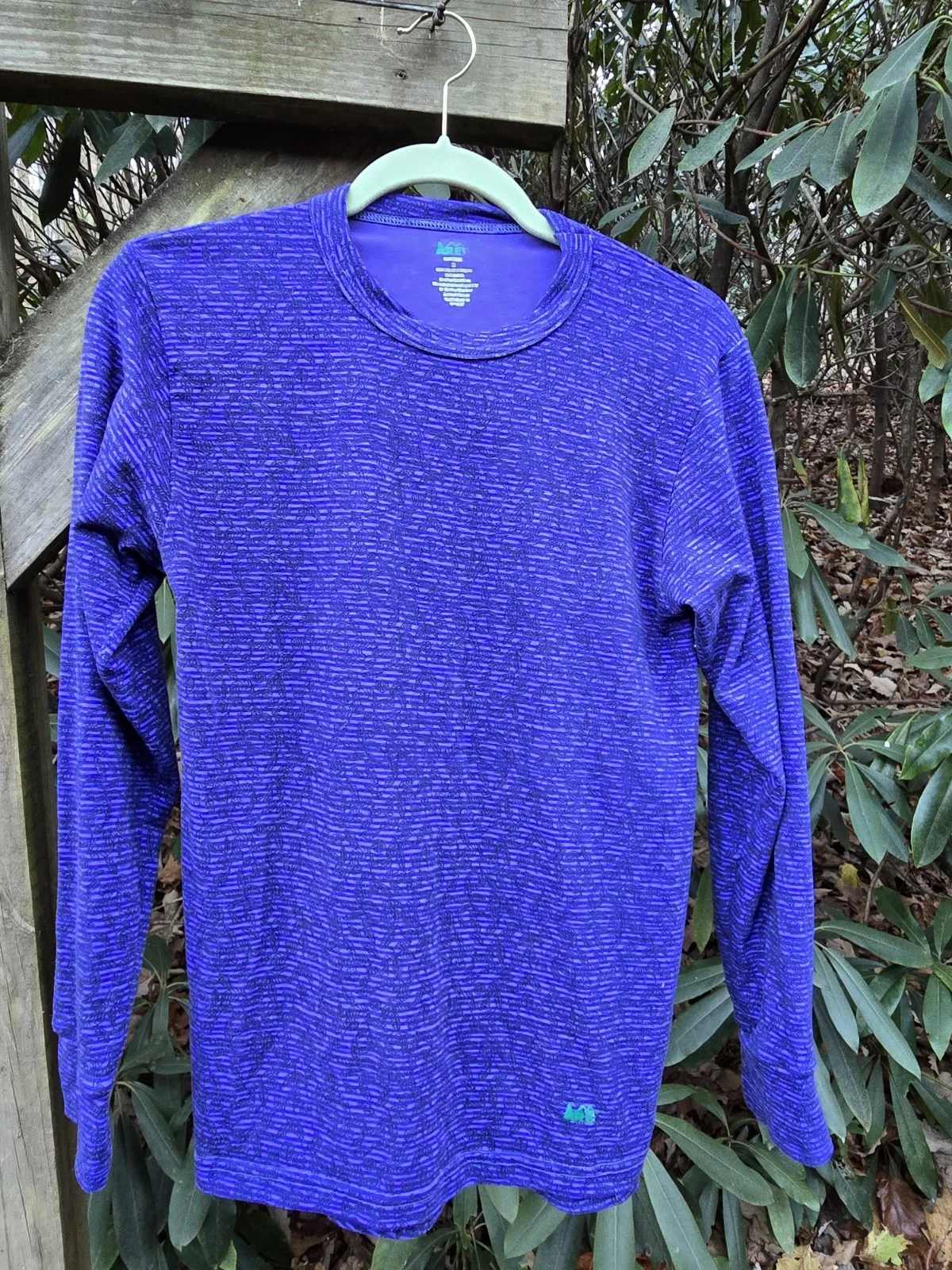 REI Womens Base Layer Thermal M Leaf Purple Nice!!!
