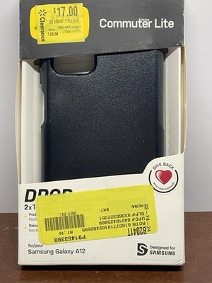 OtterBox Commuter Lite Black Case for Samsung Galaxy A12 Dual Layer Drop+