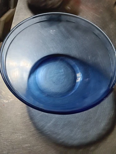 VTG Anchor Hocking Ovenware Mixing Bowl 4.0 Quart Cobalt Blue Glass