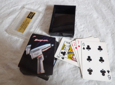 Vintage Snap-on Playing Poker Cards Deck used Air Wrench, Handout