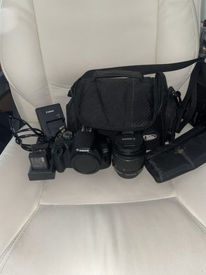 Canon EOS-2000D 24.1MP DSLR Camera W/ EF-S 18-55mm IS II Lens With Extras