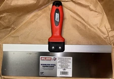 WAL-BOARD Tools Soft Grip Drywall Taping Knife, 14 Inch Stainless Steel Blade