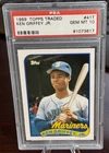 1989 KEN GRIFFEY JR TOPPS TRADED ROOKIE PSA 10  MARINERS HOF 50-50? (617)
