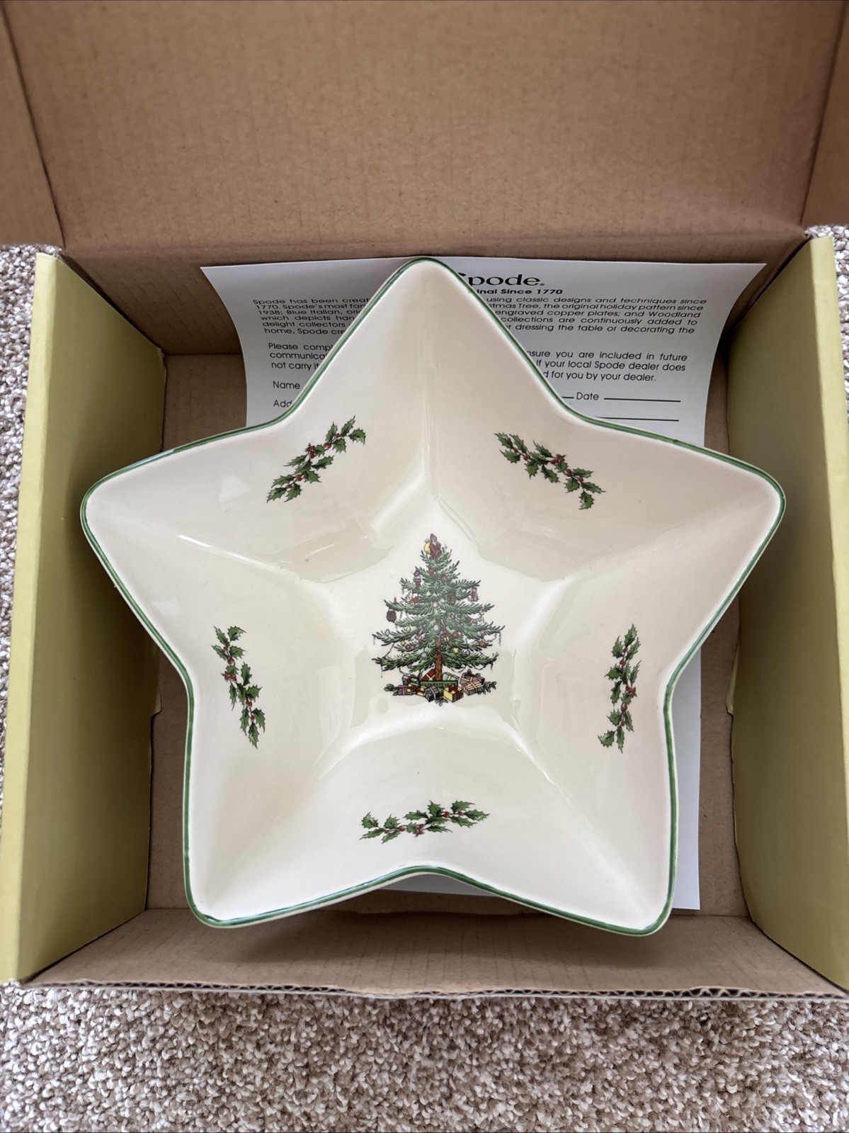 Spode Christmas Tree Star Dip Bowl