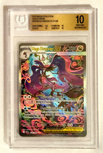 2026 Pokemon TCG Mega Dragalge ex 118/086 SIR CRI BGS Gold 10 Pristine POP 1