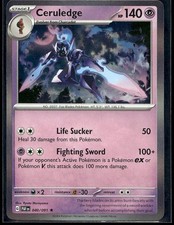 Ceruledge 040/091 Rare Paldean Fates Pokemon Holo Lightly Played