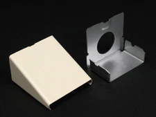 Wiremold 2410A-FW 2" x 1-5/8" Fog White Entrance End Fitting 600V