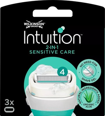 WILKINSON SWORD Rasierklingen, Intuition Sensitive Care, 3 Stück