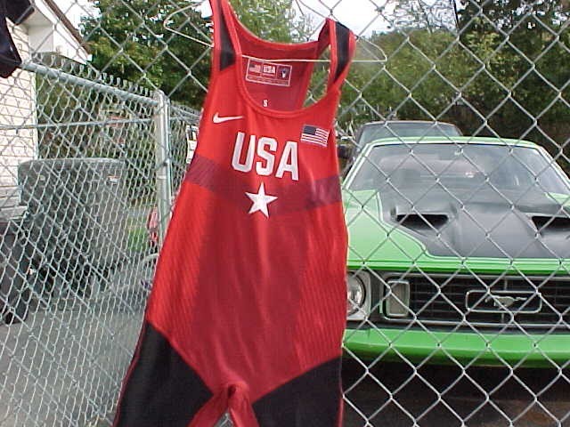 New Sealed Nike USA Olympic Weightlifting /Wrestling Singlet Stars Women Medium
