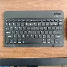 Mini Portable Wireless Keyboard, Bluetooth, Black Plastic, English QWERTY