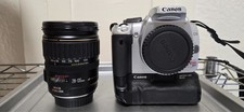 CANON EOS Rebel XTi camera with 28-135mm f3.5-5.6 IS lens  BG E3 Battery Grip