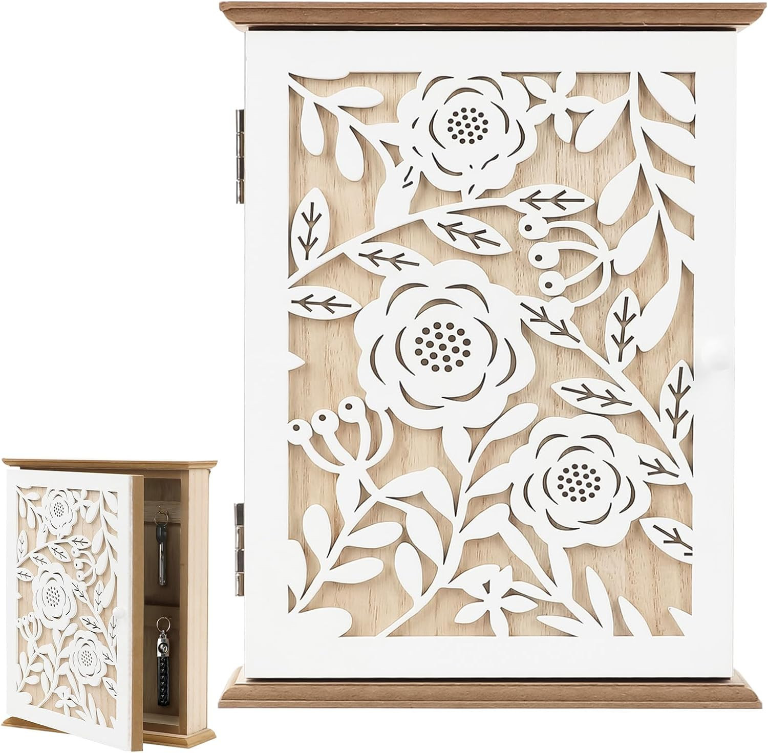 Scatola Portachiavi Ingresso Legno: Appendichiavi da Muro Design