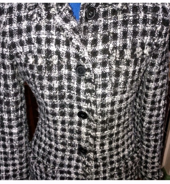 Abrigo de lana para mujer Marvin Richards Hounds diente talla pequeña Foto 4 de 4