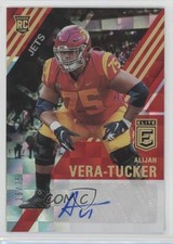 2021 Panini Donruss Elite Rookie Red 16/75 Alijah Vera-Tucker #ERA-AVT Auto 1m1a