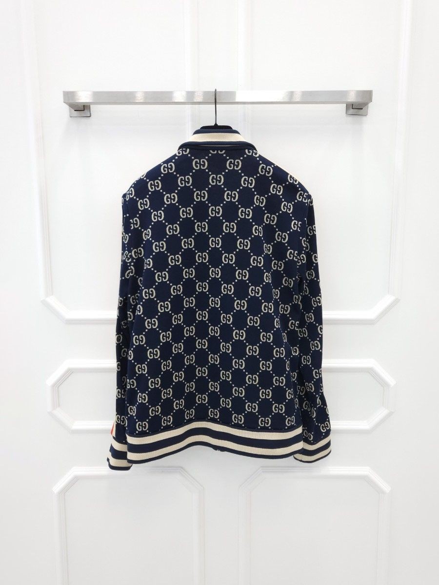 Gucci GG Jacquard Zip-Up Jacket 496919 121055274 | eBay