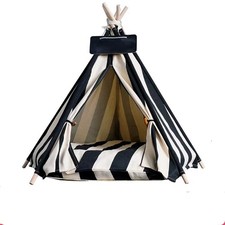 Pet Tent Dog Bed for Small Dogs  Cats - Portable, Washable  Removable Cushion