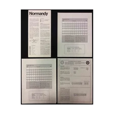 SPI WWII Flat Trays Normandy (Flat White Box) Tray VG/VG+