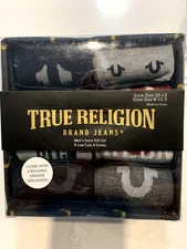 True Religion Men's 8 Pack Crew Socks Sock Size 10-13 4 Low Cut 4 Crew