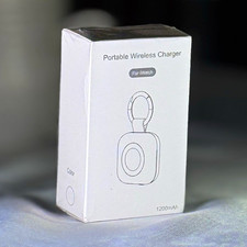 PORTABLE Wireless Charger for Apple Watch/iWatch 1200mAh White