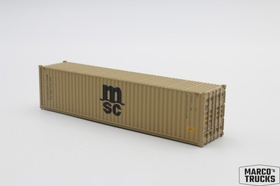 PIRATA 40ft Container  MSC Mediteranean Shipping Co  12602 1:87 /PTT1