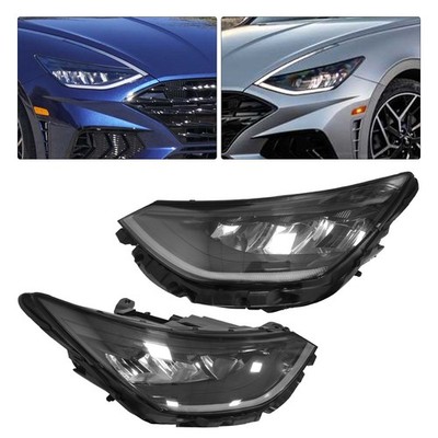 LED Headlights Set Left+Right Side Headlamps For 2020 2021 2022 Hyundai Sonata