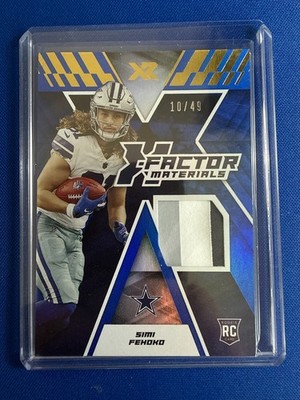 2021 Panini XR Simi Fehoko Factor Materials #DFM-SFE 10/49