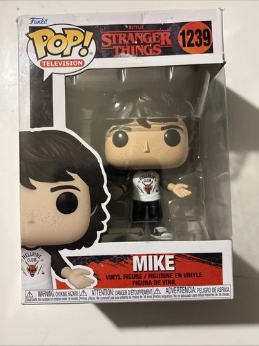 Funko Pop! Vinyl Stranger Things Mike Wheeler #1239 Top Of Box Has Damage
