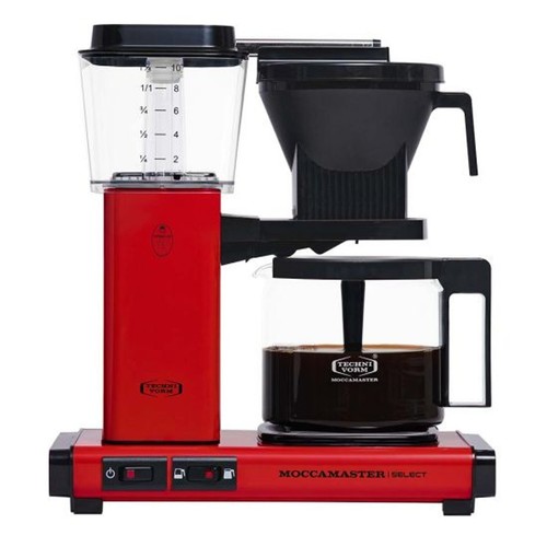 Moccamaster KBG Select Drip coffee maker 1.25 L Ground coffee 1520 W Black Red