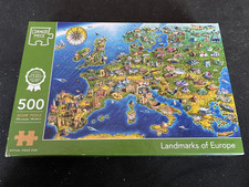 The Works Corner Piece Jigsaw 500 pieces Landmarks of Europe New