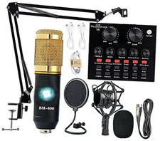 Podcast Equipment Bundle, BM-800 Recording Studio Package with Voice AM100-V8